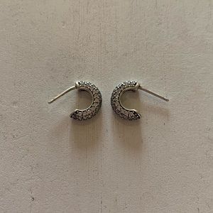 Pandora Silver Huggie Earrings